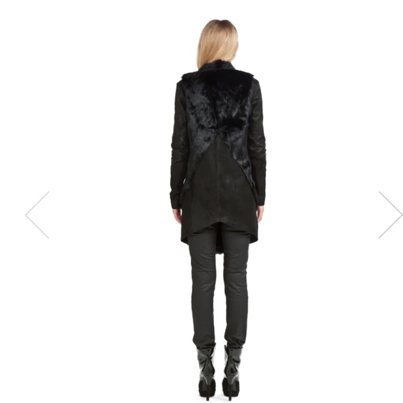 Helmut Lang leather fur coat, P - Picture 4 of 11